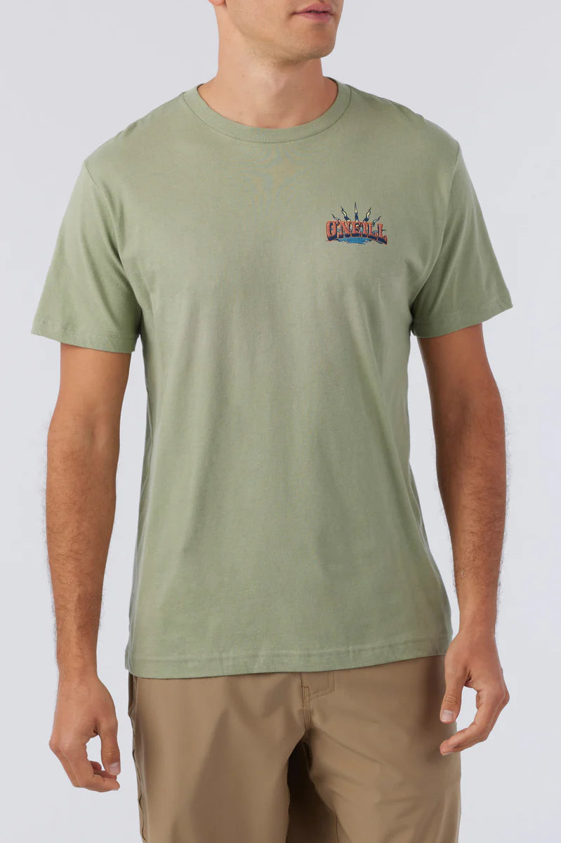 O'Neill Clampdown Men's Tee - Military Green Mens T Shirt