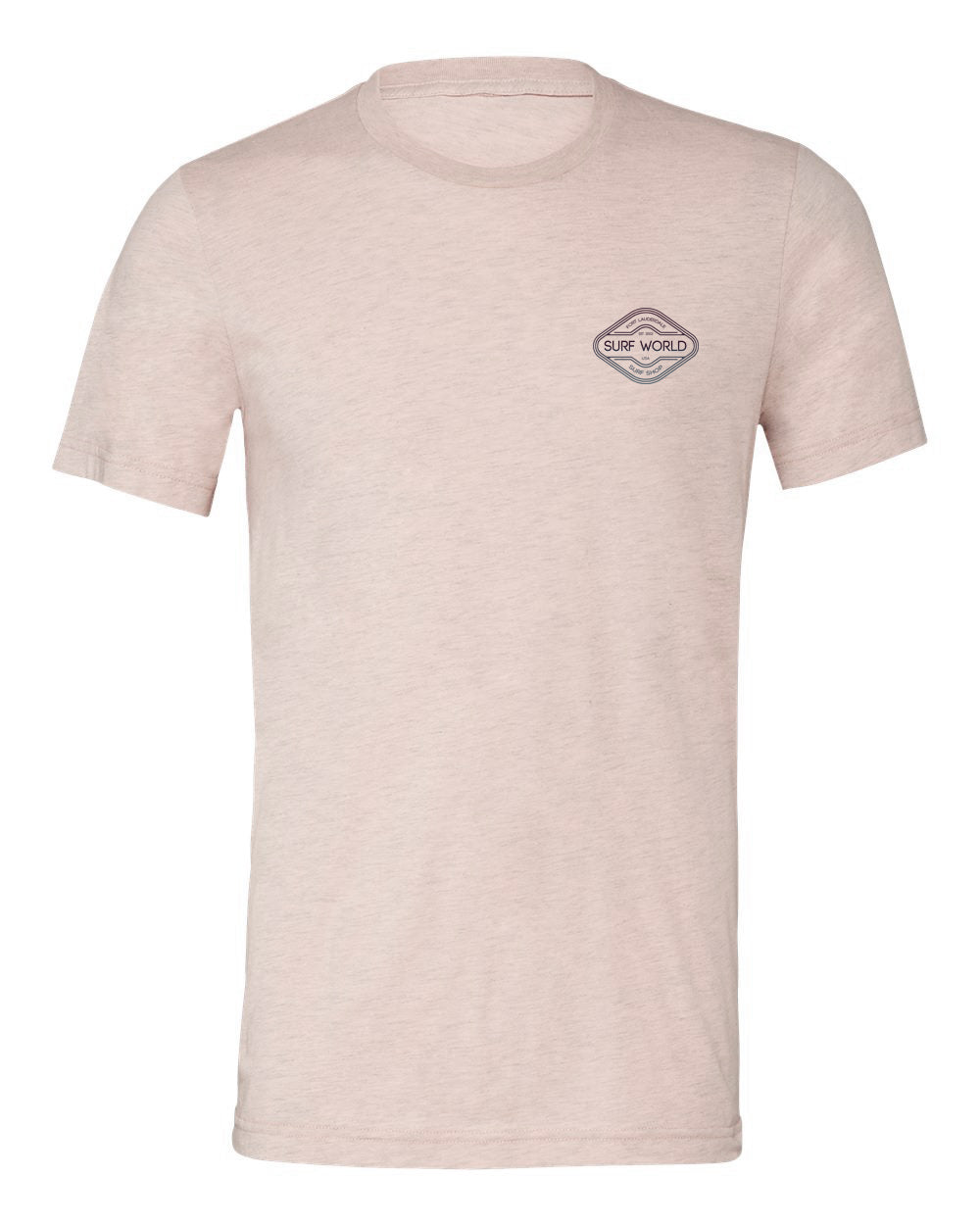 Surf World Diamond Fade T-Shirt - Dirty Pink Mens T Shirt