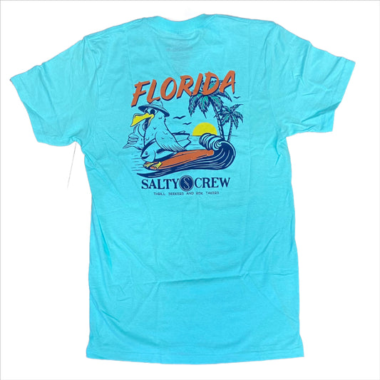 Salty Crew Florida Peli Men's S/S Premium Tee- Seafoam Mens T Shirt
