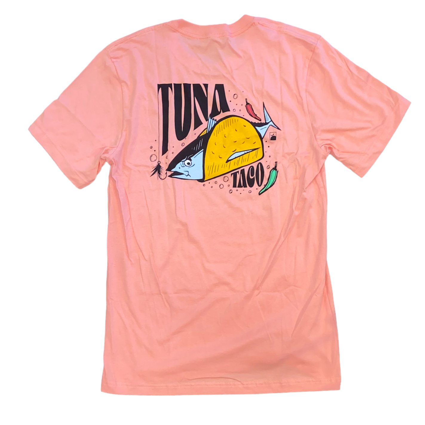 Flomotion Tuna Fish Taco Men's SS Tee - Pink Sunrise Mens T Shirt