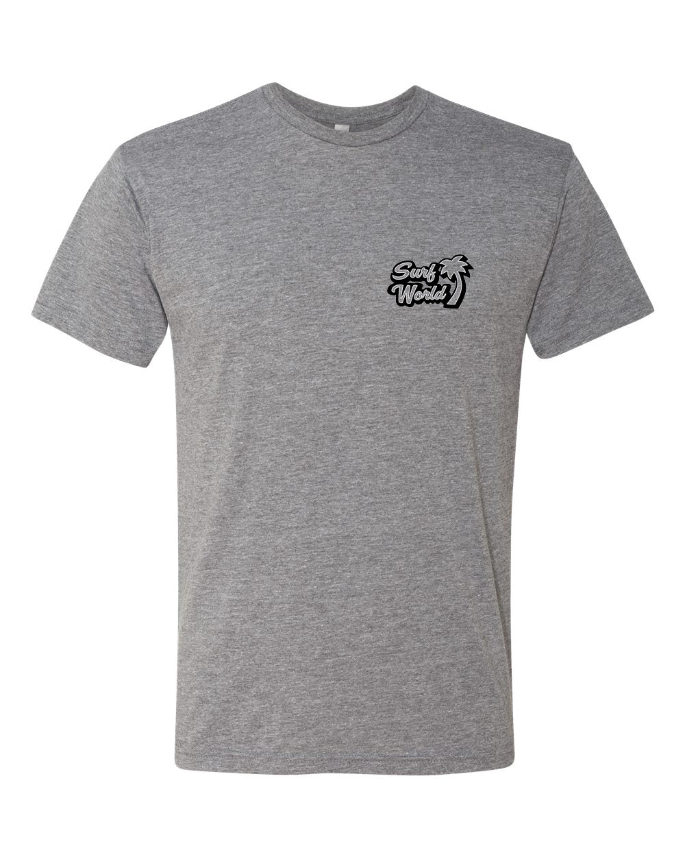 Surf World Locos Palm Tri-blend Tee - Heather Grey Mens T Shirt