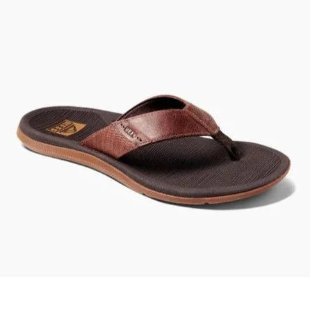Reef Santa Ana LE Leather Upper Sandals - Brown Mens Footwear