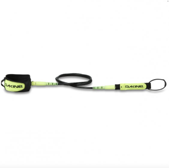 Dakine Pro comp 6' x 3/16 Surf Leash - Ast Colors Surf Leash Electric Blk Yel