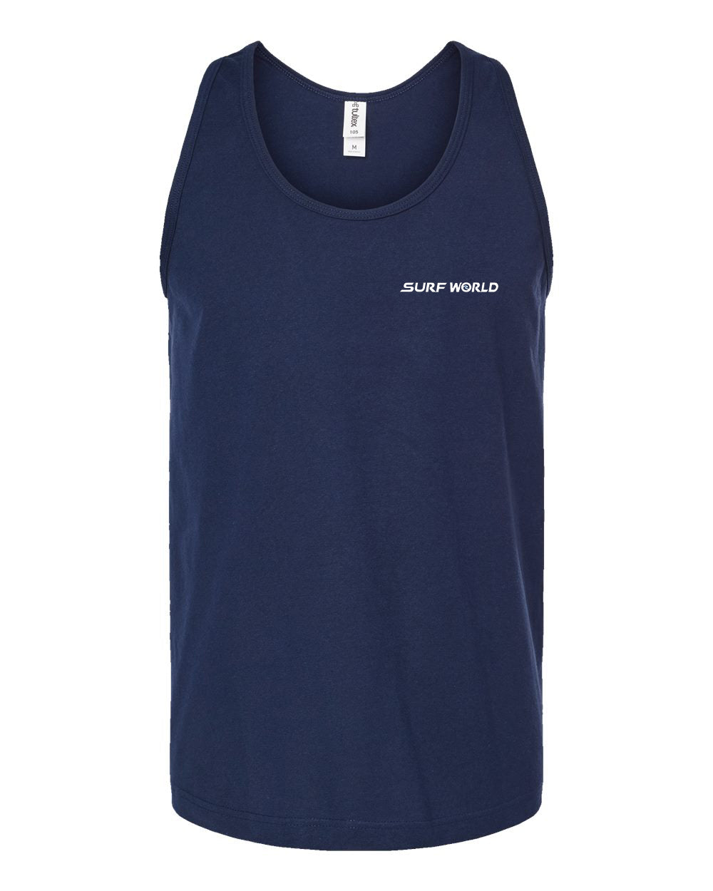 Surf World Shark Boss Tank Top - Navy Mens T Shirt