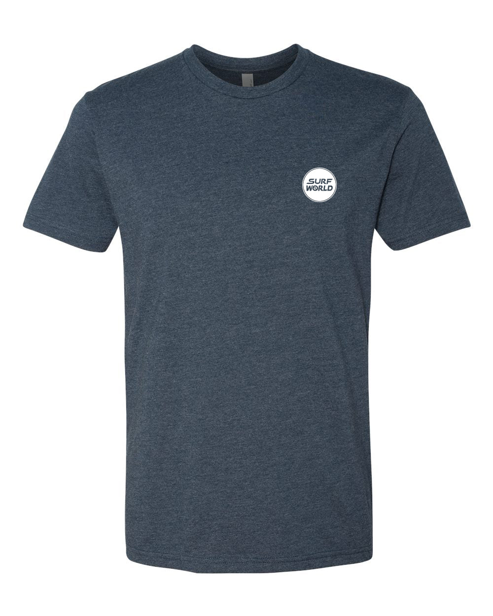 Surf World Shark Boss Back Print Tee Shirt - Navy Heather Mens T Shirt