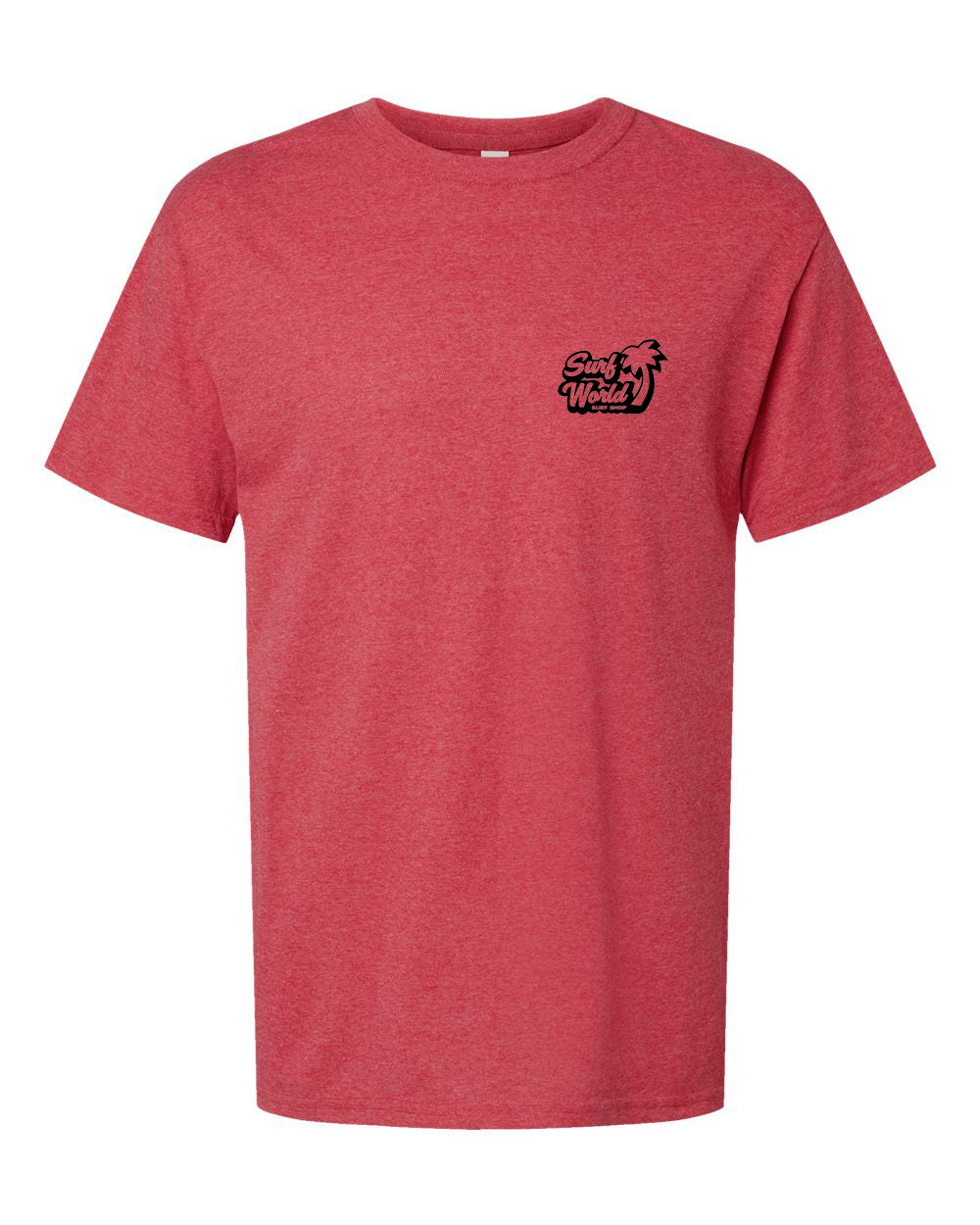 Surf World FL Motion Tee - Heather Red Mens T Shirt