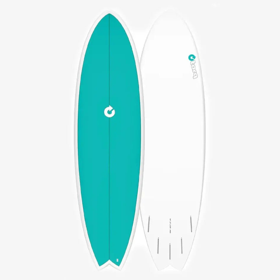 Torq 6'6 Fish Turquoise Deck TET Epoxy Surfboard Surfboard