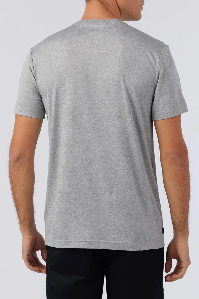 O'Neill Trvlr Staple UPF 50+ Men's Tee - Heather Grey Mens T Shirt