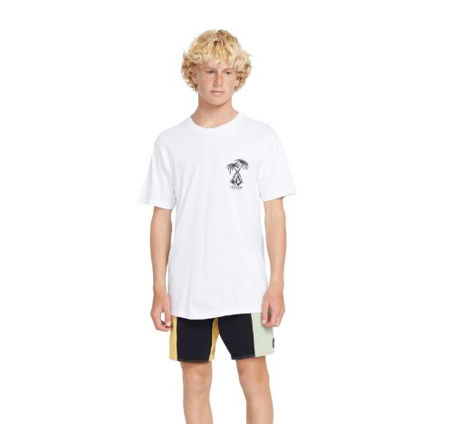 Volcom Glassy Daze SS Tee Shirt - White Mens T Shirt