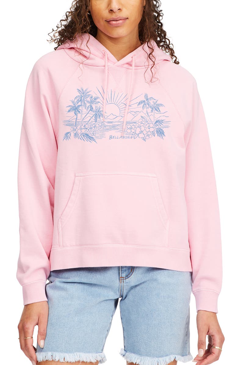 Billabong Morning Surf Hoodie - Pink womens hoodie