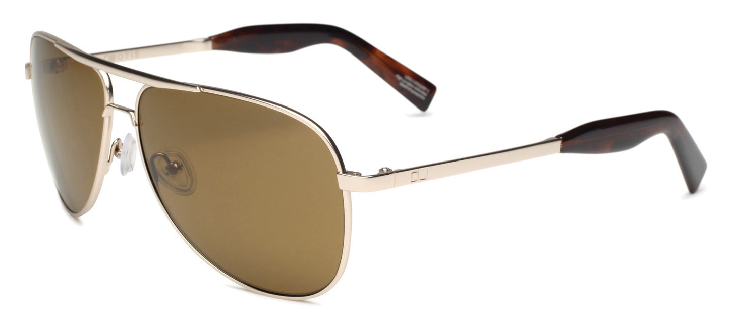 Otis Double Lucky White Gold Brown Polarised Sunglasses Sunglasses
