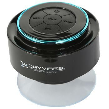 Waterproof bluetooth speaker with suction cup clearance