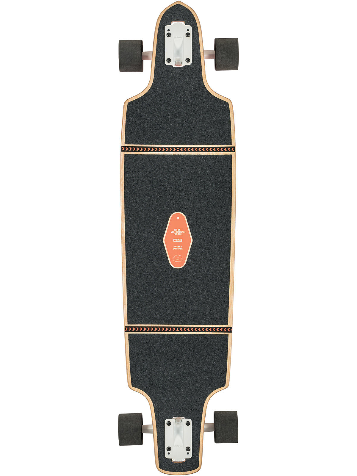 Globe Spear Point 40" Drop Thru Longboard Skateboard - Motel Longboard Skateboard