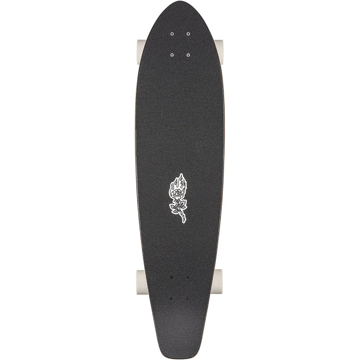 Globe The All Time Complete Longboard Skateboard - Black Rose Longboard Skateboard