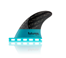 Future Fins QD2 3.75 Blackstix 3.0 Quad Rear Fin Pair Turquoise Fins 459341247 Fins