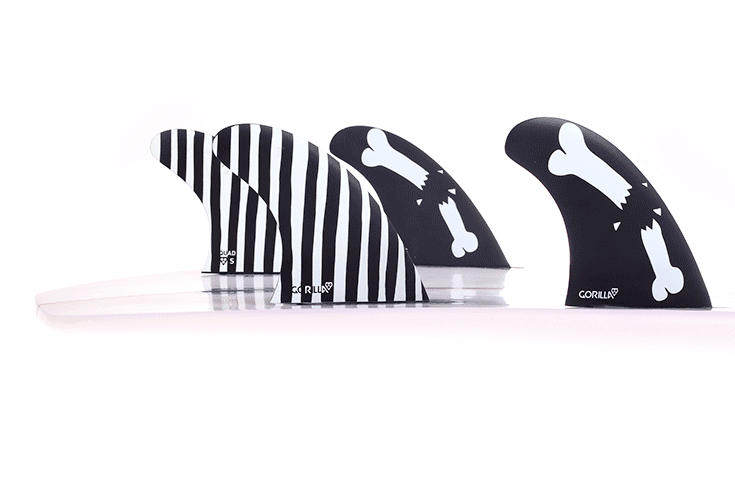 Gorilla Futures Brains Bones Bars Tri Small SBBBPC01SMTSR Fins