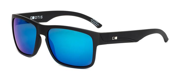 Otis Rambler Reflect Polarised Sunglasses - Matte Black Blue Mirror Sunglasses