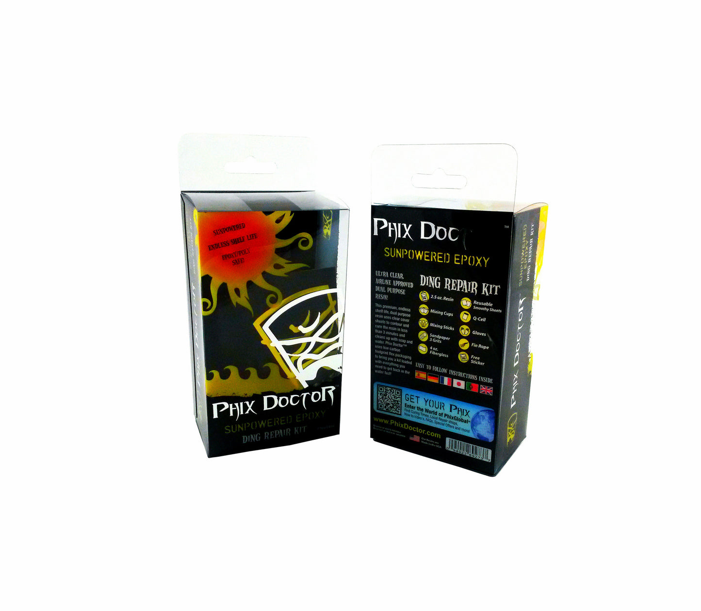 Phix Doctor SunPowered Polyester Repair Kit Ding Repair