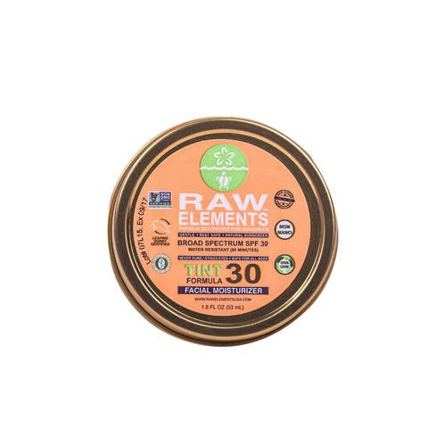 Raw Elements TINTED FACIAL MOISTURIZER 30+ SPF sunscreen