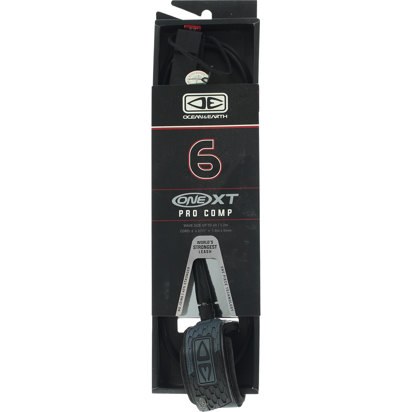 Ocean and Earth Pro Comp 5mm ONE XT Leash surf leash
