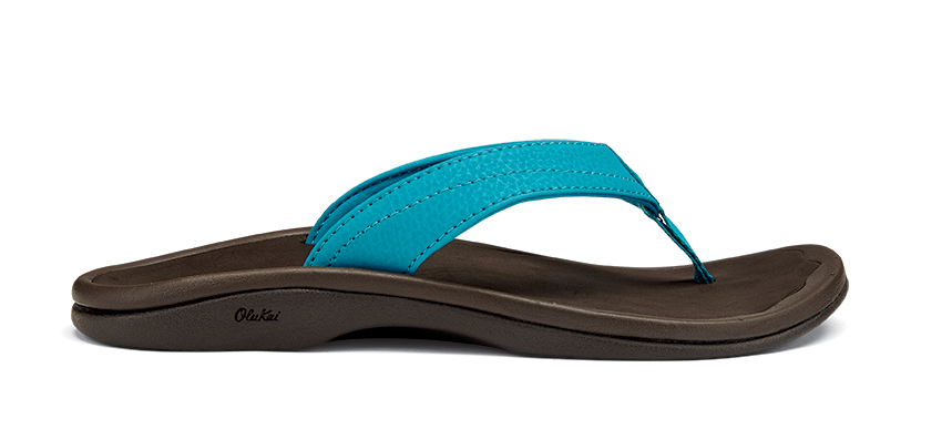 Olukai Ohana Women's Sandals Tropic Blue Dark Java Flip Flops Womens Footwear