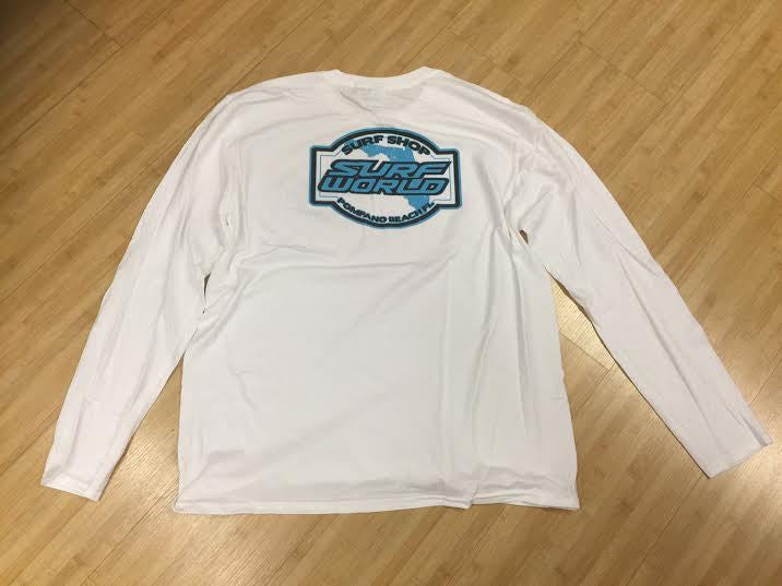 Surf World Florida White Long Sleeve Tee SWFLALSWHT Mens Longsleeve Tee