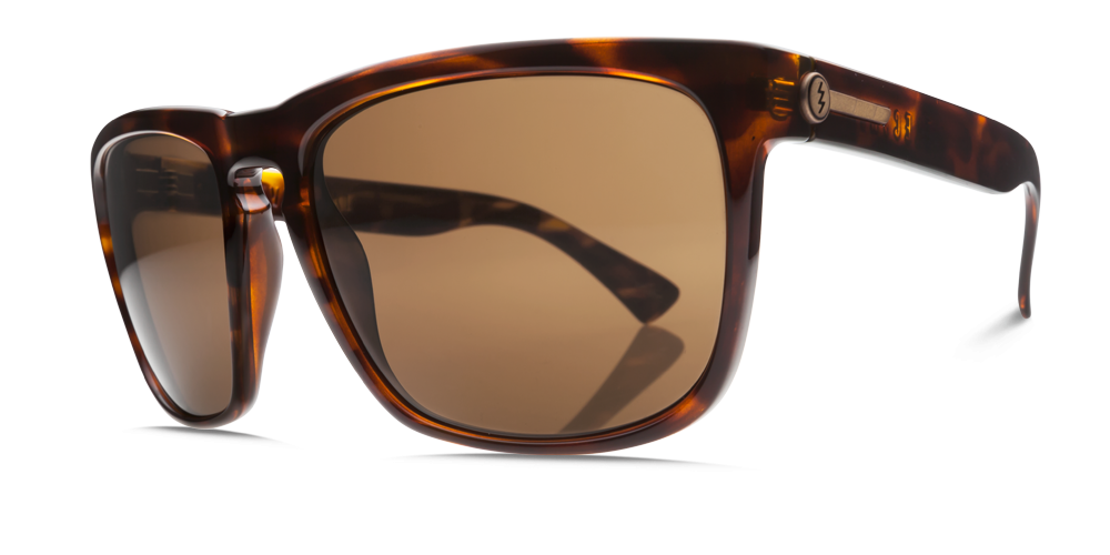 Electric Knoxville XL Gloss Tortoise Bronze Glass Polarized Sunglasses EE11210624 Sunglasses