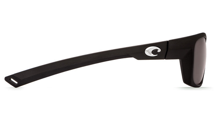 COSTA TREVALLY MATTE BLACK GUNMETAL GRAY 580P POLARIZED SUNGLASSES Sunglasses
