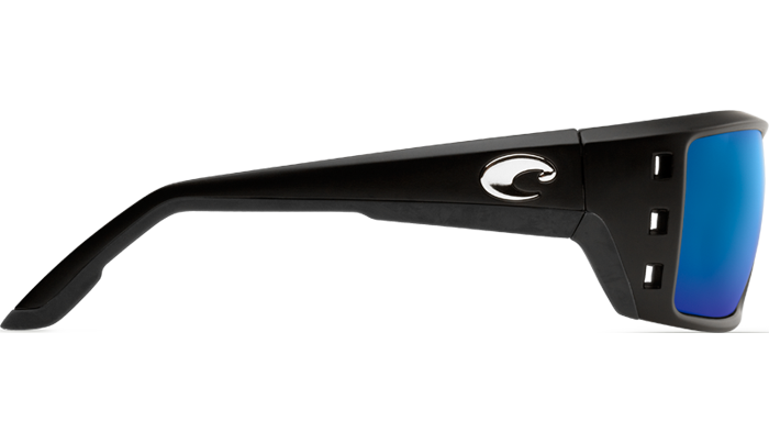 COSTA PERMIT BLACK BLUE MIRROR 580G POLARIZED GLASS SUNGLASSES Sunglasses
