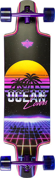 Dusters Ocean Lovers Longboard Skateboard Complete 36" Longboard Complete
