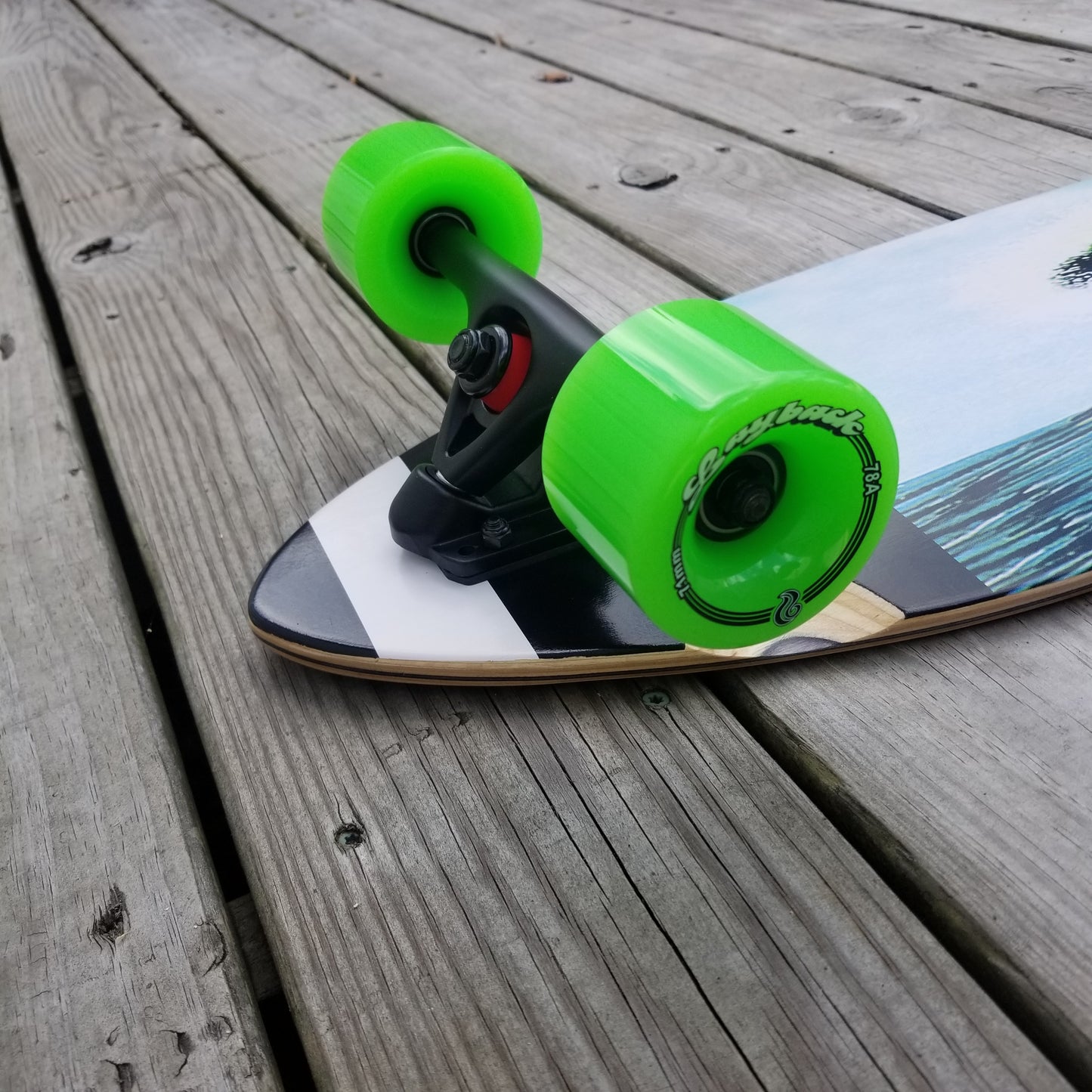 Layback New Wave Kicktail 40 x 9.5in Complete Skateboard Longboard Skateboard