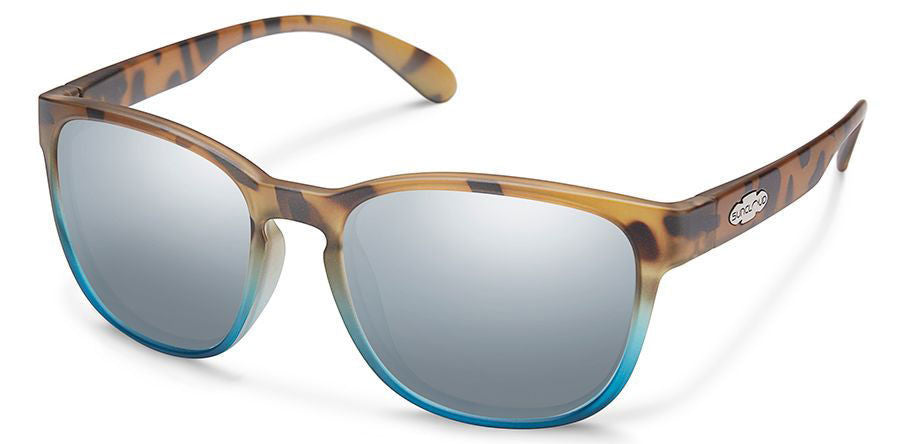 SunCloud Loveseat Matte Tort Blue Fade Silver Mirror Sunglasses SLOPPSVMBF Sunglasses
