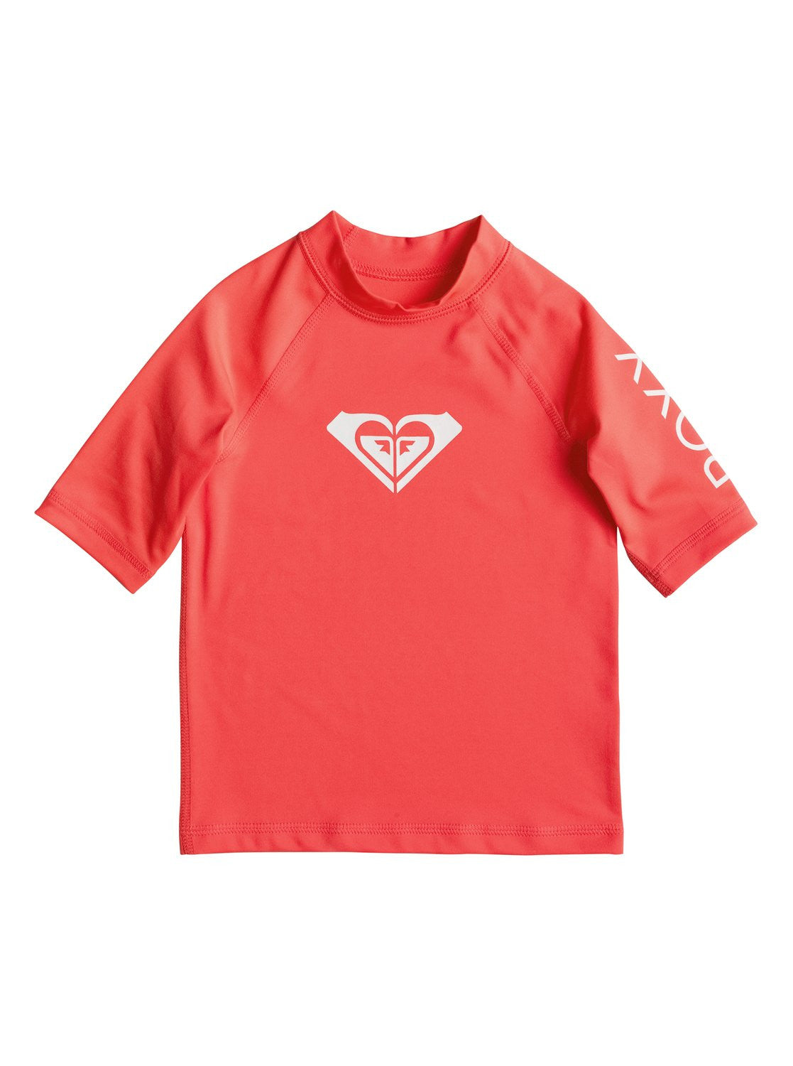 Roxy Youth Whole Hearted Short Sleeve Neon Kids Rashguard youth rashguard