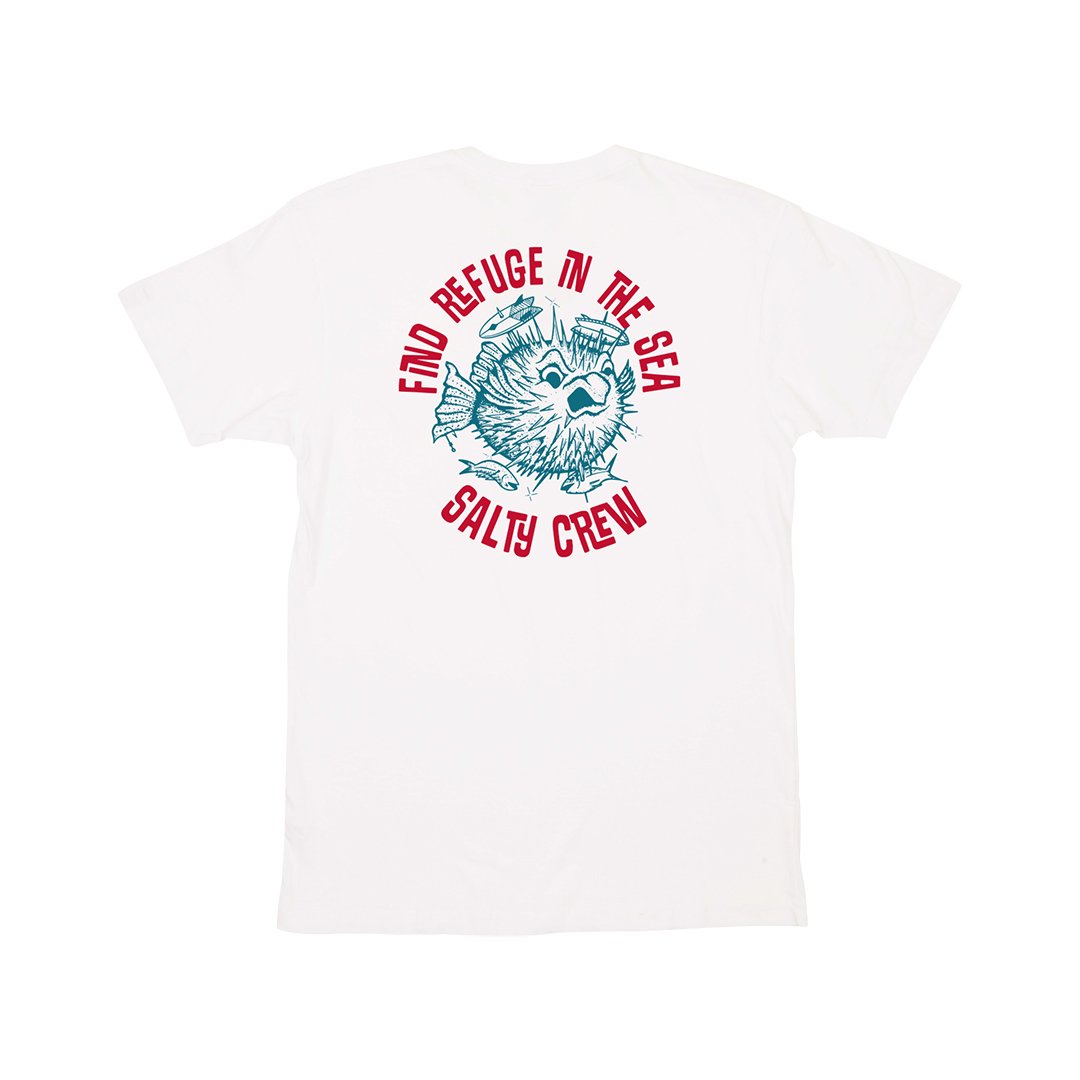 Salty Crew Skewered SS Premium Mens T Shirt - White Mens T Shirt