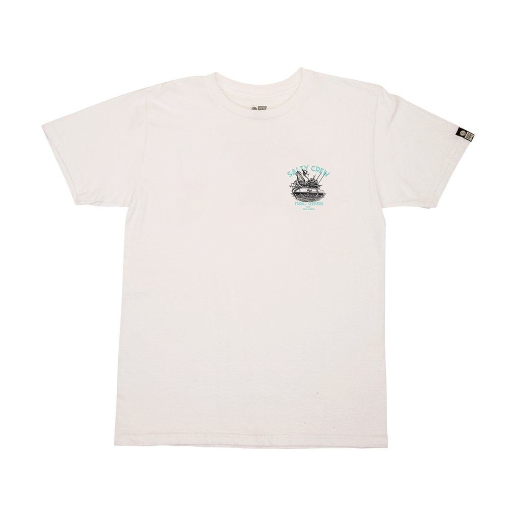 Salty Crew Deepwater Boys SS T Shirt - White Boys T Shirt