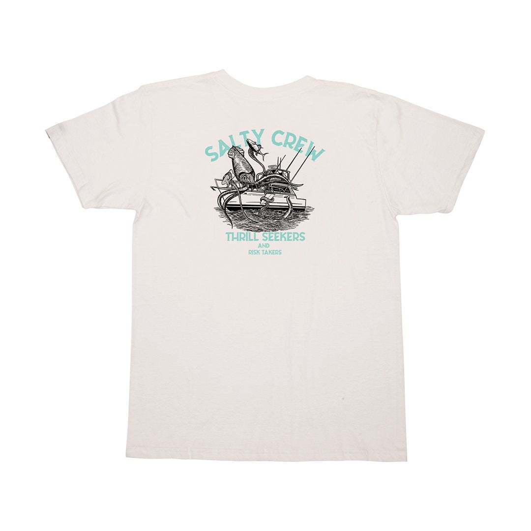 Salty Crew Deepwater Boys SS T Shirt - White Boys T Shirt