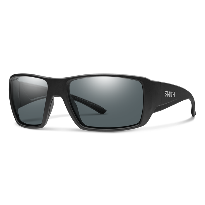 Smith Guide's Choice XL Matte Black Polarized Grey Glass Lens ChromaPop Sunglasses Sunglasses