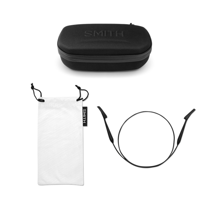 Smith Guide's Choice XL Matte Black Polarized Blue Mirror Glass Lens ChromaPop Sunglasses Sunglasses