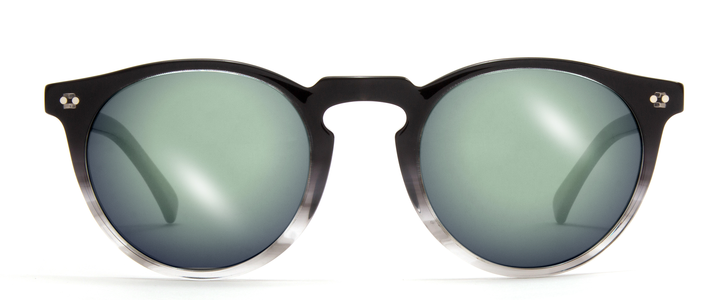 Otis Omar Reflect Mineral Glass Sunglasses - Smoke Gradient Flash Mirror Polarized Sunglasses