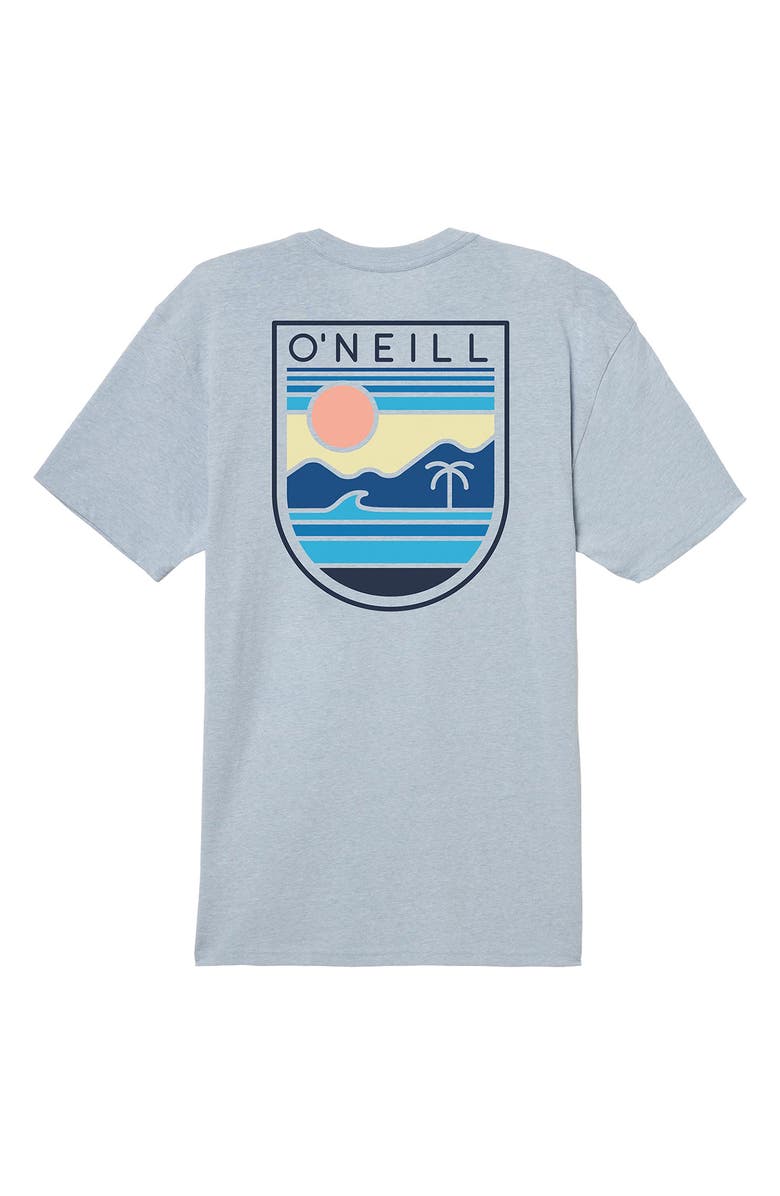 Oneill Heater Tee Shirt - Light Blue Heather Mens T Shirt