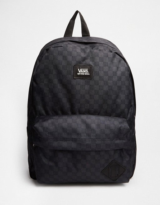 Vans Old School Back Pack Backpack Black Checkerboard