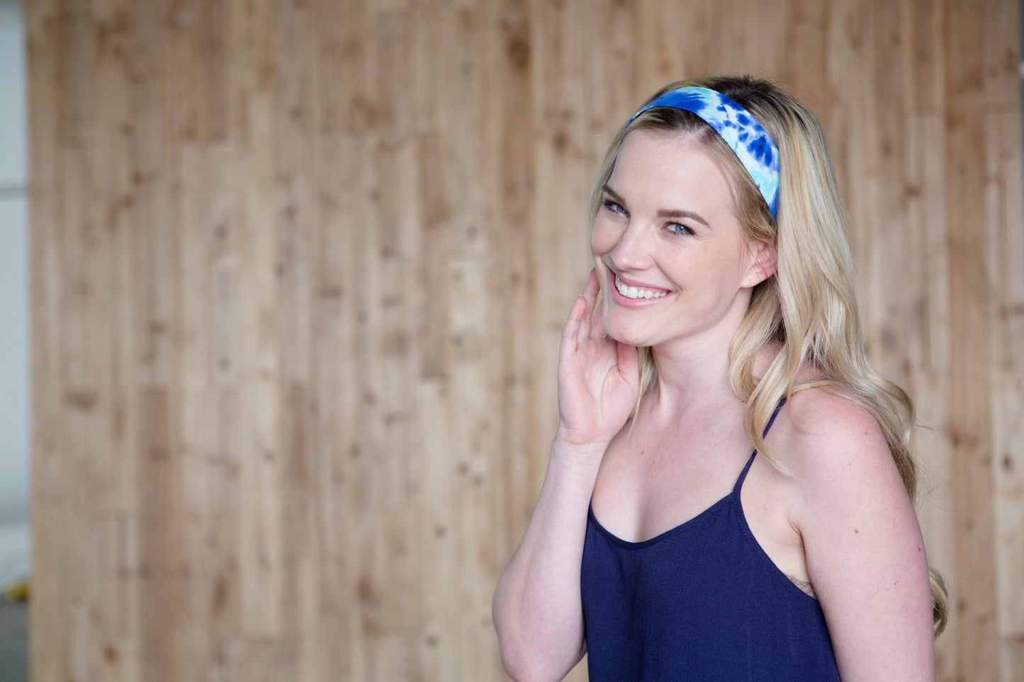 Banded Wide Blue Waters Headband 3136 Headband