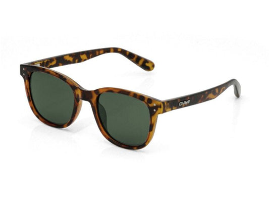 Carve Homeland Polarized Sunglasses - Tort - Matte Black - Black - Honey Sunglasses Tort green