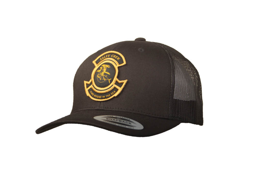 Salty Crew Tuna Bomber Retro Trucker Hat - Black Mens Hat