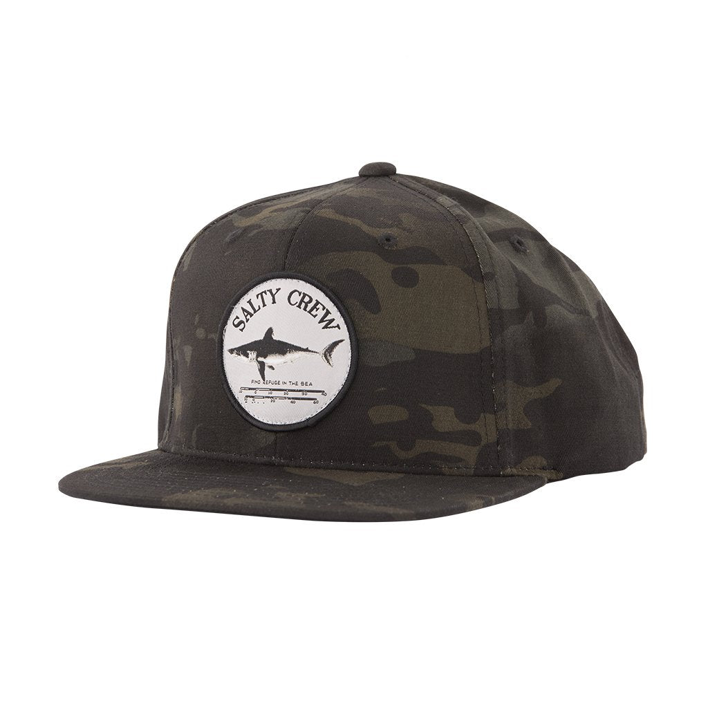 Salty Crew Bruce 6 Panel Mens Hat - Multicam Black Mens Hat