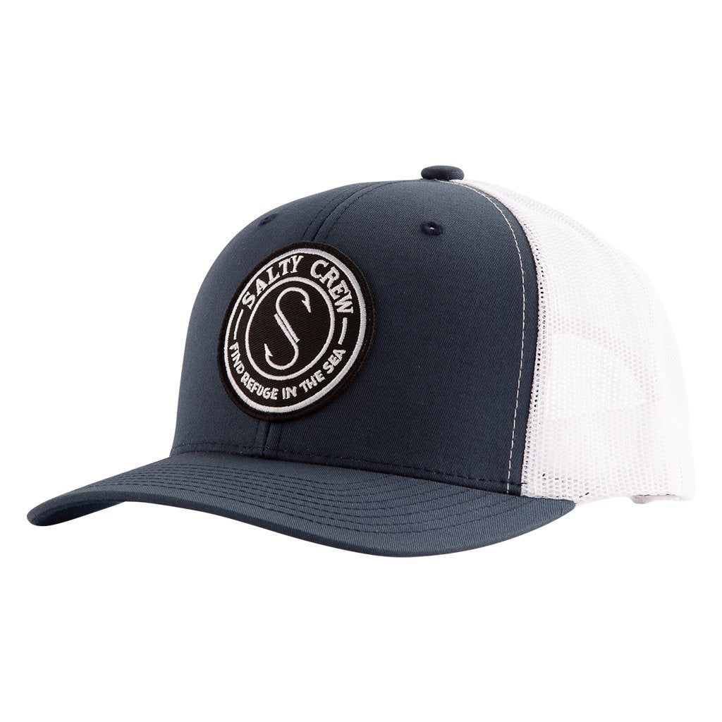 Salty Crew Palomar Retro Trucker Hat - Navy White - Camo - Black Mens Hat