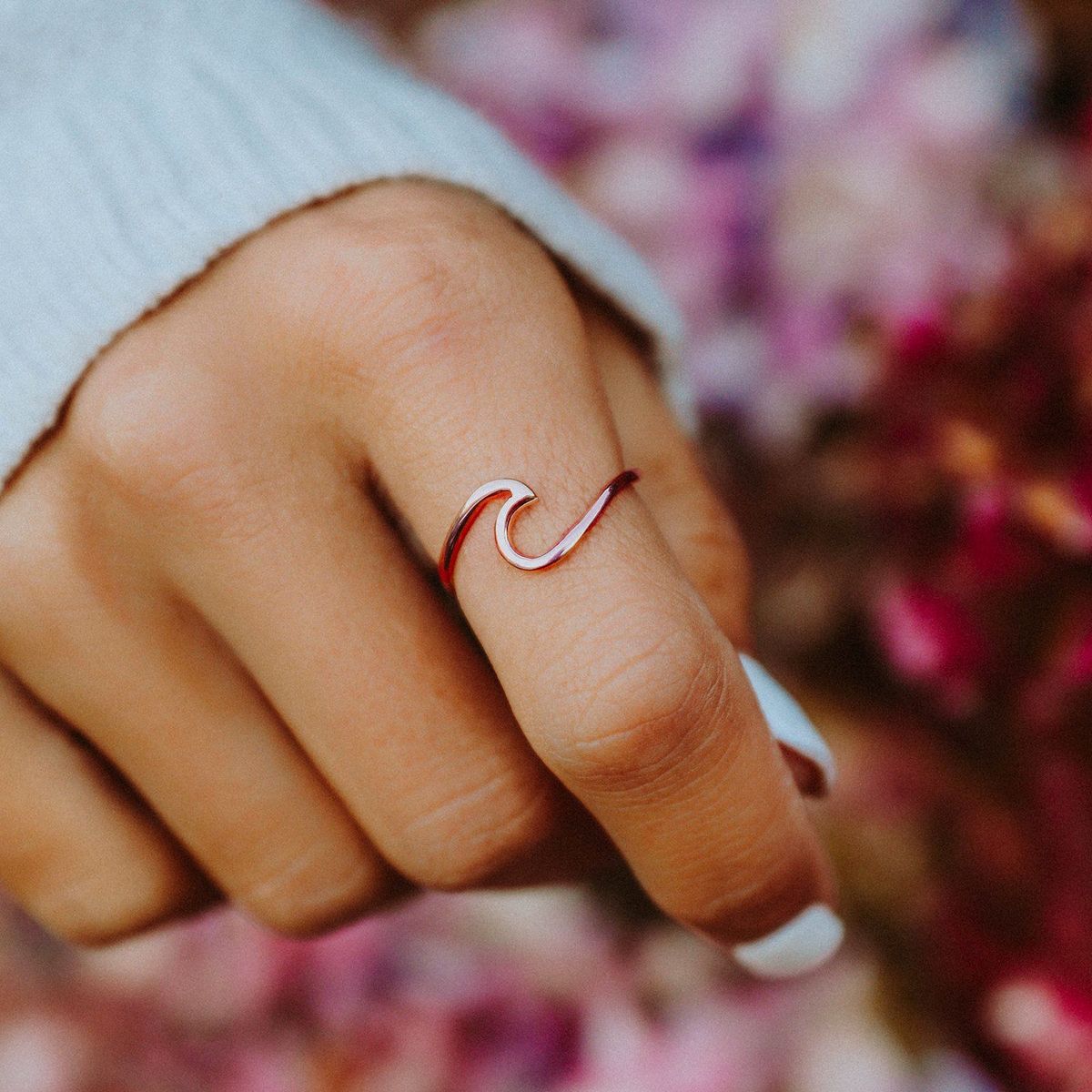 Pura Vida Wave Ring - Rose Gold Jewelry