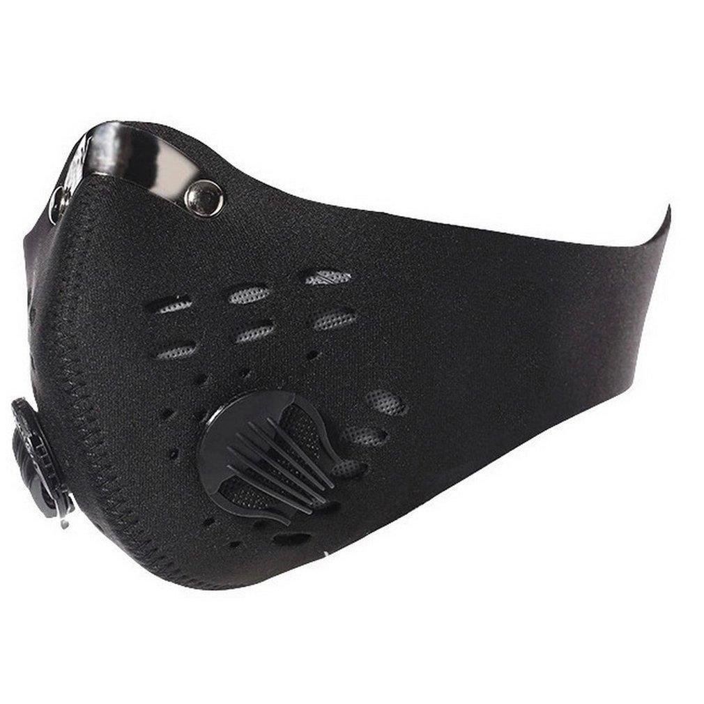 Face Mask with removable filter and exhale valves Black - Camo - Desert Camo Face Mask Black