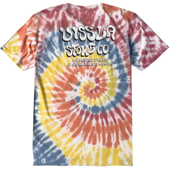 Vissla Trippy Stoke Tie Dye Pocket Tee-Multi Mens T Shirt