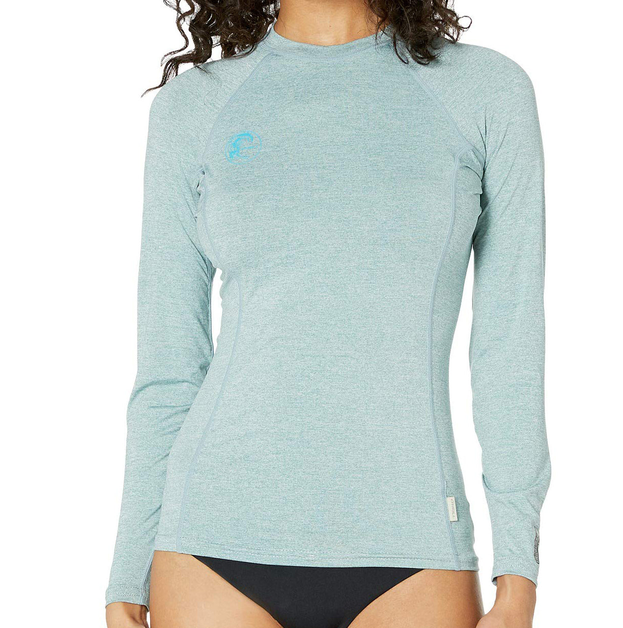 O'Neill 4893 Women's Hybrid L/S Rashguard - Mist or Eucalyptus Womens Rashguard Eucalyptus